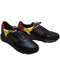 Conhpol D-2916S 01 Herren Sneaker in der Farbe schwarz/multi, Leder.
