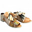 Papucei Kimko SS22 Damen Sandalette in der Farbe camel/multi auch in Übergrößen, Leder.