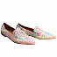 Carraro Kassedy Schuhe Moka Stampa Damen Slipper in der Farbe weiß/multi auch in Übergrößen, Leder.