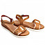 Goodstep 3176-C02 Damen Sandalette in der Farbe camel natur, Leder.