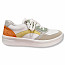 Remonte D0J01 Damen Sneaker in der Farbe beige/gelb/rot auch in Übergrößen, Leder.