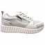 Bugatti Candice Damen Sneaker in silver/offwhite. #damensneaker