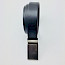 Herren Gürtel von der Firma Lindenmann in der Farbe schwarz. In eins gefertigtes Voll- Leder- Automatikschließe- 1070318.019