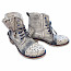 Kristofer 2107 weiß/punkte/grau Damen Boot, kassedy, oldenburg, schuhe kaufen,