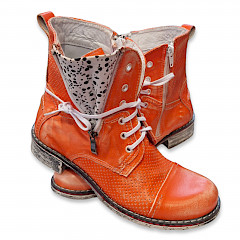 Kristofer 2107 Damen Boot in orange, kassedy , oldenburg, schuhe, onlineshoppen