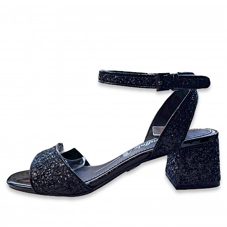 Buffalo Rainelle D. Sandale glitter schwarz, kassedy schuhe online kaufen Buffalo Rainelle D. Sandale glitter schwarz, kassedy schuhe online kaufen