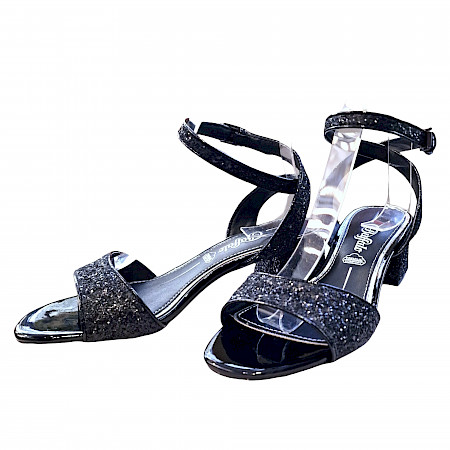 Buffalo Rainelle D. Sandale glitter schwarz, kassedy schuhe online kaufen Buffalo Rainelle D. Sandale glitter schwarz, kassedy schuhe online kaufen