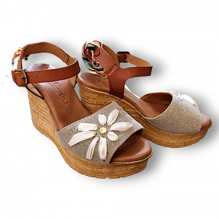 Goodstep 4165-T20 D.Sandalette in beige/blume. keil sandalette, plato sandale, kassedy schuh store oldenburg Goodstep 4165-T20 D.Sandalette in beige/blume. keil sandalette, plato sandale, kassedy schuh store oldenburg