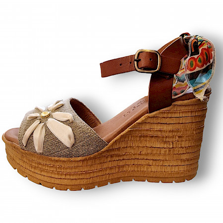 Goodstep 4165-T20 D.Sandalette in beige/blume. Goodstep 4165-T20 D.Sandalette in beige/blume.