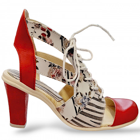 Eject Tulipa 20.521.002 S23 in rot/kombi D.Sommer Bootie. Eject Tulipa 20.521.002 S23 in rot/kombi D.Sommer Bootie.