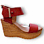 Goodatep 4162-C13 in rot D.Sandalette. Keil sandalette, plato sandale, kassedy Schuh store oldenburg