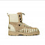Cha 2495 in matcha/etnic/cream D.Boots. Kassedy Boots, damen boots, merino wolle, schafs wolle