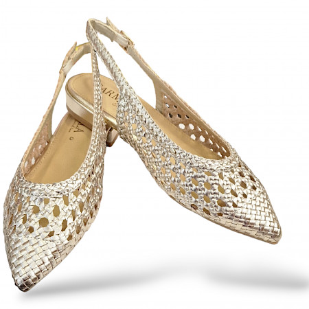 Carmela 16147201-S8A1 in oro Damen Sling- Slipper F24. kassedy.de , oldenburg, moderne Slipper Carmela 16147201-S8A1 in oro Damen Sling- Slipper F24. kassedy.de , oldenburg, moderne Slipper