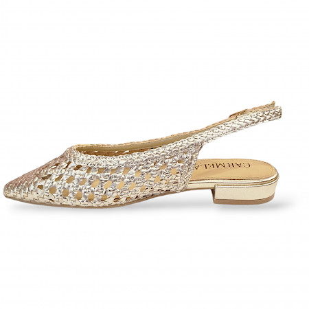 Carmela 16147201-S8A1 in oro Damen Sling- Slipper F24. kassedy.de , oldenburg, moderne Slipper Carmela 16147201-S8A1 in oro Damen Sling- Slipper F24. kassedy.de , oldenburg, moderne Slipper
