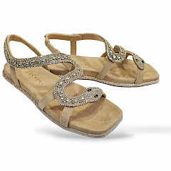 Alma En Pena 240850 in suede sand Damen Sandalette S24. kassedy.de oldenburg