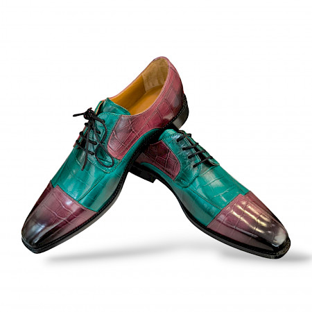 Melvin&Hamilton Leonardo 45 125670 in grün/burgund H.Schnürer 42H. Melvin&Hamilton Leonardo 45 125670 in grün/burgund H.Schnürer 42H.