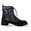 Contes Schuhe Damen online kaufen, Leder-Boots Blau Metallic, stylische Damen-Boots mit herausnehmbarer Sohle, bequeme Damen-Stiefeletten mit Mikrofaserfutter, modische Herbst- und Winter-Boots, robuste Leder-Boots Damen, Contes 662 kaufen.