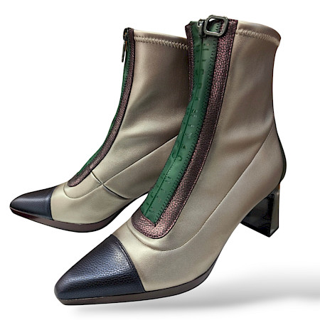 Hispanitas CHI243714 in silber/grün/bordo Stiefelette Hispanitas CHI243714 in silber/grün/bordo Stiefelette