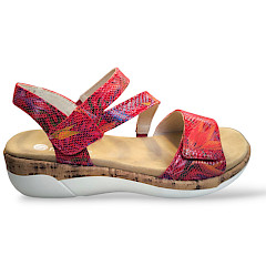 Remonte R6860-90, Remonte Sandalette rot, Remonte Sandalette Damen, Remonte Schuhe Leder, Sandaletten mit Klettverschluss, bequeme Damensandalen, Sandalen mit herausnehmbarer Einlegesohle, rote Sandalette Damen, Remonte online kaufen, Sommerschuhe Damen Leder, Sandalen die nicht einengen, Damenschuhe Remonte Kassedy, Sommer 2025 Sandaletten