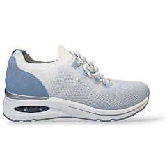Remonte Sneaker weiß aqua, Remonte D2H04-10 kaufen, Damensneaker mit Keilabsatz, waschbarer Sneaker Damen, Sneaker mit wechselbarer Einlegesohle, Sneaker in Übergrößen Damen, bequemer Damensneaker Sommer, Remonte Schuhe online kaufen, weiße Damen Sneaker mit Farbakzent, Kassedy Remonte Sneaker ??☀️✨