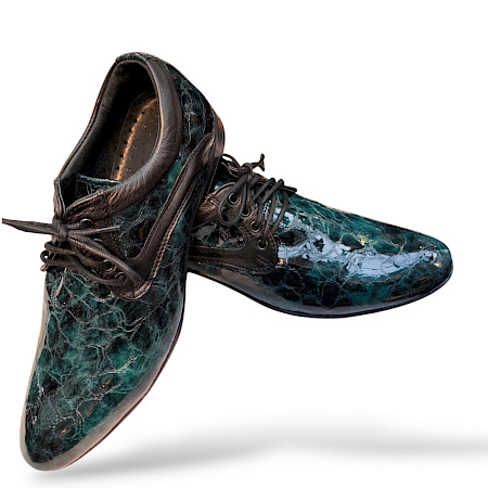 Kristofer 1412 in grün/schwarz/kroko H.Schnürer 52F. Kristofer 1412 in grün/schwarz/kroko H.Schnürer 52F.