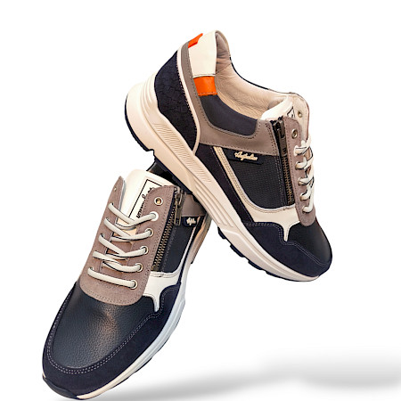 Australian 15.1646.04-SIV in blau/grau/orange Schnürer Australian 15.1646.04-SIV in blau/grau/orange Schnürer