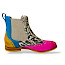 Entdecke die Melvin & Hamilton 124669 Selina 29 Damen Chelsea Boots in Fuxia/Yellow/White – Dein neuer Fashion-Statement!