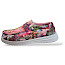 Fusion Emma Vangogh, Schnürer Faded Red, Sommer Schnürer, luftiges Material, Korkeinlegesohle, austauschbare Einlegesohle, bequeme Sommerschuhe, trendige Schuhe, bequeme Schuhe, modische Schnürer, Sommermode, Damen Sneakers, leichte Schuhe für den Sommer.