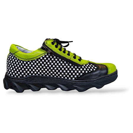 Kristofer 1226 i schwarz/weiß Schachbrett/grün H.Schnürer Kristofer 1226 i schwarz/weiß Schachbrett/grün H.Schnürer