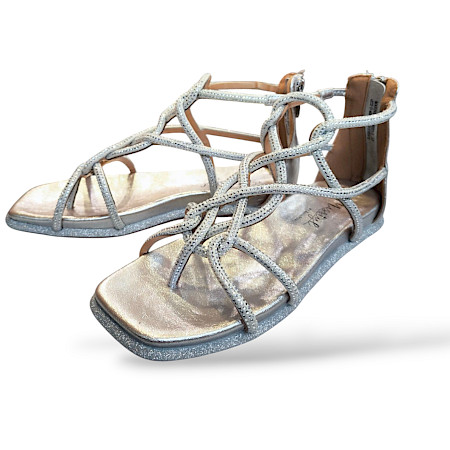 Laura Vita Maxine 01, Laura Vita Sandalette Silber, glitzer Sandalette Damen, silberne Sandalen Leder, Damensandalette mit Glitzer, elegante Sandalen Damen, bequeme Glitzer-Sandale, Sommerschuhe... Laura Vita Maxine 01, Laura Vita Sandalette Silber, glitzer Sandalette Damen, silberne Sandalen Leder, Damensandalette mit Glitzer, elegante Sandalen Damen, bequeme Glitzer-Sandale, Sommerschuhe...