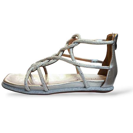 Laura Vita Maxine 01, Laura Vita Sandalette Silber, glitzer Sandalette Damen, silberne Sandalen Leder, Damensandalette mit Glitzer, elegante Sandalen Damen, bequeme Glitzer-Sandale, Sommerschuhe... Laura Vita Maxine 01, Laura Vita Sandalette Silber, glitzer Sandalette Damen, silberne Sandalen Leder, Damensandalette mit Glitzer, elegante Sandalen Damen, bequeme Glitzer-Sandale, Sommerschuhe...