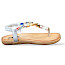 2GO Zehensteg Sandalette silber weiß, Damen Sommerschuhe leicht, bequeme Zehentrenner Stoff, 2GO Sandalen online kaufen, leichte Zehensteg Sandalen Damen, stylische Sandalette silber, Kassedy Schuhe Damen, weiche Sommerschuhe, Sommertrend 2025 Schuhe Damen, bequeme Zehenstegsandalen EAN Code: 4065987045150