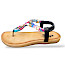 2 Go Fashion shoe schwarz, Zehensteg Sandalette Damen schwarz, leichte Sommerschuhe Damen, schwarze Sandalen Stoff, Kassedy Sandaletten kaufen, bequeme Zehentrenner Sommer, stylische schwarze Sommerschuhe, ultra leichte Sandalette Damen, 2 Go Fashion Sommerschuh, Kassedy Schuhe online