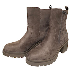 TT.BAGATT AMG38 Taupe Boots, Damen Boots Lederimitat, Microfaser Boots Taupe, Plateauabsatz Damen Boots, Kassedy.de Damen Schuhe