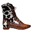 Simen 8048A kaufen, Kuhfell Stiefelette Damen, außergewöhnliche Boots braun, trendy Stiefelette online kaufen, Kassedy Boots Damen