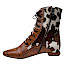 Simen 8048A kaufen, Kuhfell Stiefelette Damen, außergewöhnliche Boots braun, trendy Stiefelette online kaufen, Kassedy Boots Damen