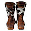 Simen 8048A kaufen, Kuhfell Stiefelette Damen, außergewöhnliche Boots braun, trendy Stiefelette online kaufen, Kassedy Boots Damen