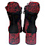 Simen 7852A Damen-Stiefelette Rot, strukturierte Lederstiefelette Damen, Simen 7852A Mikrofaser Innenfutter, rote Stiefelette mit Absatz, Simen Damenstiefel online kaufen.