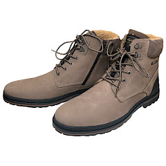 Australian 15.1678.02 L00 Boots Taupe, Nubuk Herren Boots Leder, Boots mit Schurwolle Innen, Übergrößen Herren Schuhe Kassedy