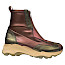 Hispanitas Nepal Damen Boot Wine Army, Leder Boot mit Stretch und Zip, exklusive Stiefel aus Spanien, hochwertige Damenboots online kaufen Kassedy