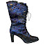 Laura Vita Alcbaneo 141 in der faszinierenden Farbe Indigo – eine barocke Stiefelette, die Eleganz, Komfort und Extravaganz vereint.