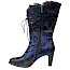 Entdecke den Laura Vita Alcbaneo 351 in der faszinierenden Farbe Indigo – ein barocker Stiefel, der Eleganz, Komfort und Extravaganz vereint