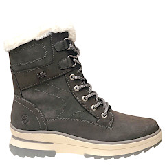 Remonte D2B73-45 Granit Smoke Boot, Damen Winterboots rutschfest, Boot mit Thermosohle und Schurwolle, Remonte Übergrößen kaufen online