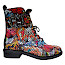 Contes 543 Multicolour Boots kaufen, bunte Damen Boots multicolour, Boot mit Reißverschluss Klett und Schnürung, stylische Boots online Kassedy