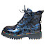 2 Go Fashion 8983506 Damen Boots blau, Lackleder Boots blau, leichte Damenboots microfaser, stylische Stiefeletten blau multi online