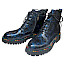 2 Go Fashion 8983506 Damen Boots blau, Lackleder Boots blau, leichte Damenboots microfaser, stylische Stiefeletten blau multi online