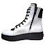 2 Go Fashion 8096502 Boots Weiß Schwarz, Damen Fashion Boot Leder, Stiefelette Weiß Schwarz online kaufen, 2 Go Fashion Kassedy