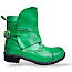 Kristofer 2106 Boot grün, Lemon Lederboots Damen/Herren, stylischer grüner Lederboot mit Reißverschluss, modische Boots mit Wechselfußbett, weiche Volllederschuhe grün, Kassedy Onlineshop Boots, besondere Schuhe aus Leder kaufen