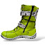 Kristofer 2050 Lemon Zeitung Boot, gelbe Boots Damen, Schurwollfutter Schuhe, Lederboots mit Zeitung Muster, trendige Damenboots aus Leder, stylische Winterschuhe gelb, besondere Stiefeletten mit Print, Kassedy Schuhe online kaufen