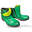 Kristofer 321 Herren-Boot grün lemon, Herrenlederboot mit Wechselfußbett, warme Herrenboots mit Reißverschluss, grüne Lederboots Herren breit, stylische Winterschuhe Herren kaufen, Herrenschuhe made in Poland